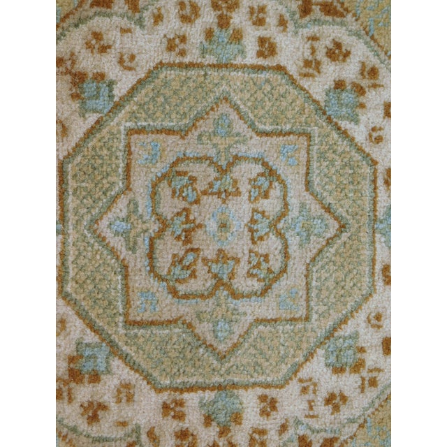 Boho Chic Hand-Knotted Vintage Runner Rug. 3'x 12' For Sale - Image 3 of 17