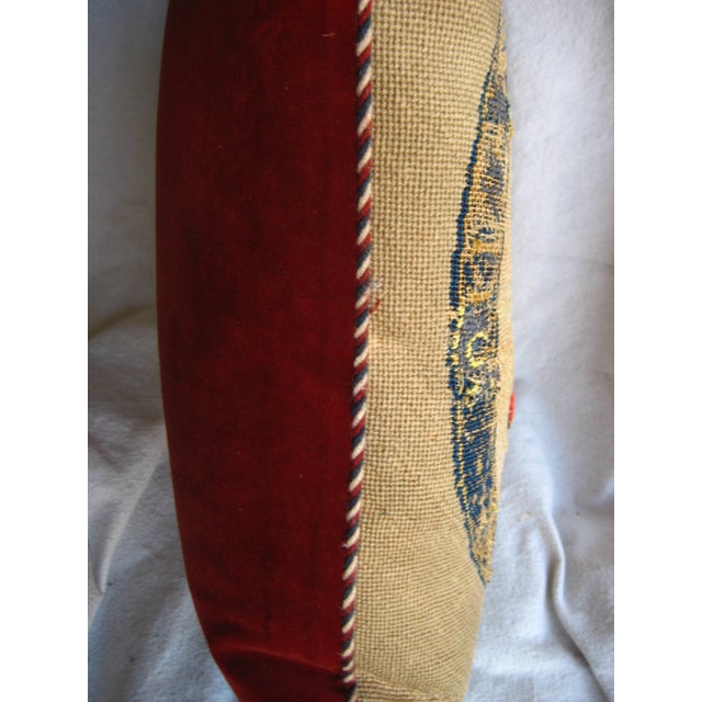 Pillow With Coat of Arms of Marquesses of Westminster 18 Century For Sale - Image 10 of 10