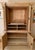 Wood Handcrafted New England Pine Armoire or Linen Press With Pocket Doors For Sale - Image 7 of 7