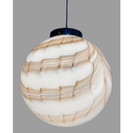 1970s Sphere Triplex Murano Ball Lamp For Sale - Image 4 of 7