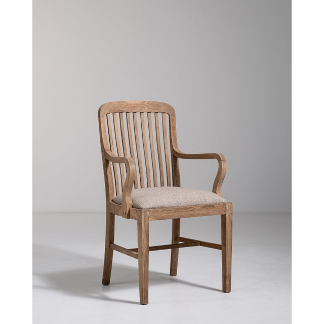 1900-1909 Oak Dining Chair with Upholstered Seat For Sale - Image 12 of 12
