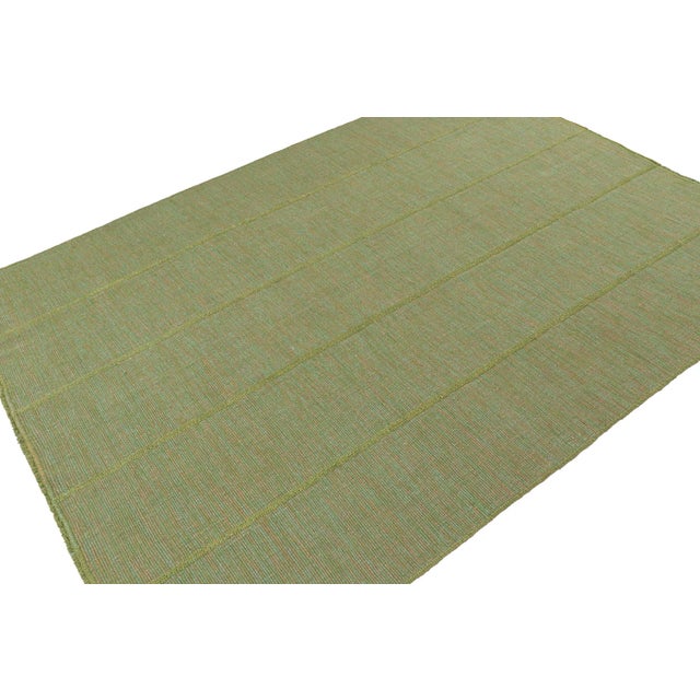 Handwoven in wool, this 9x12 Kilim is from a bold new line of contemporary flatweaves by Rug & Kilim. Further On the...