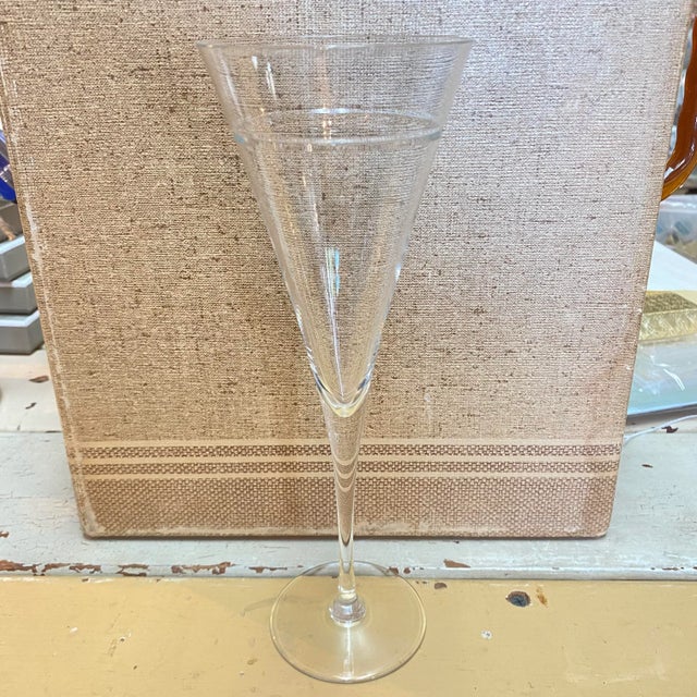 Crate & Barrel Calloway Champagne Flutes - Set of 4 For Sale - Image 4 of 9
