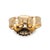 Metal 18k Yellow Gold 0.63ctw Pave Diamond and Ruby Open Hoop Earrings, A Pair For Sale - Image 7 of 8