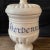 Italian Antique Italian Apothecary Jar Venetian Verbena Porcelain Urn Large For Sale - Image 3 of 10