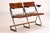 Brown Bauhaus Two-Seat Folding Bench, Czechoslovakia, 1930s, Set of 2 For Sale - Image 8 of 8