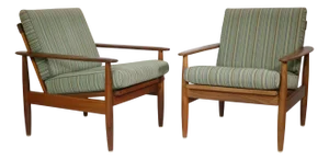 Teak Armchairs, 1960s, Set of 2