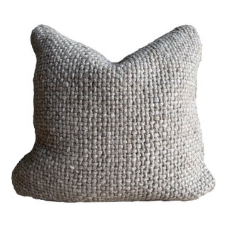 Amari Wool Pillow - Dark Grey For Sale