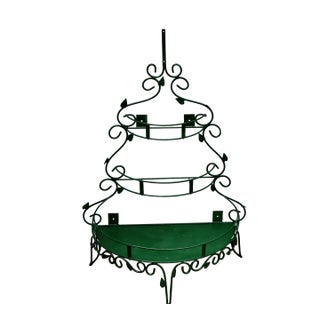 Antique 3 Tiered Wrought Iron Plant Display Stand For Sale