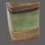 Late 20th Century Colorful Striped Studio Ceramic Modern Square Vase For Sale - Image 5 of 9