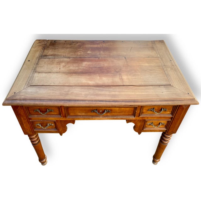 Louis Philippe Style Flat Desk, 1960s For Sale - Image 6 of 9