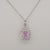 Purple 4.5Ct Kunzite Pendant With Earth Mined Diamonds Accents: Slid 14k Gold, 10x8mm For Sale - Image 8 of 8