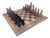 African Carved Chess Pieces, Set of 33 For Sale