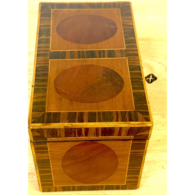 Antique Gillows Tea Caddy, Ebony & Satinwood, Circa 1795 For Sale - Image 9 of 15