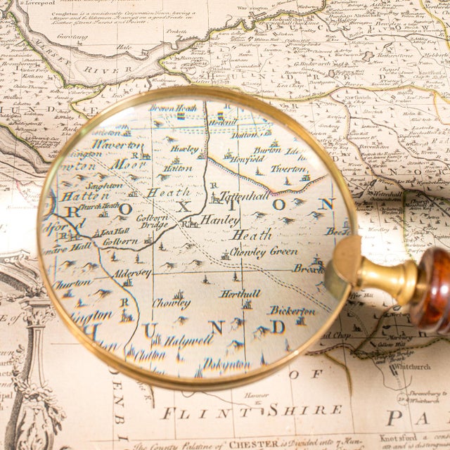 Antique Ladies Sampler Magnifier, English, Brass, Magnifying Glass, Edwardian For Sale - Image 6 of 7