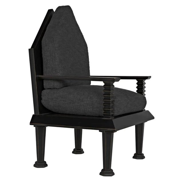 Noir NOIR Resurrection Chair w/US Made Cushions For Sale - Image 4 of 5
