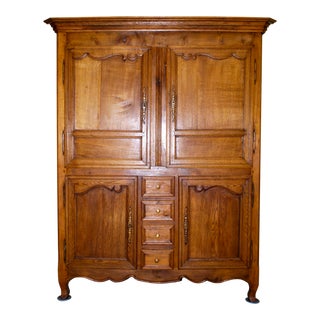 Antique French Oak Armoire For Sale