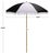Unveil the ultimate companion for your sun-soaked adventures with the Gallo 6.5 ft beach umbrella in black stripe....