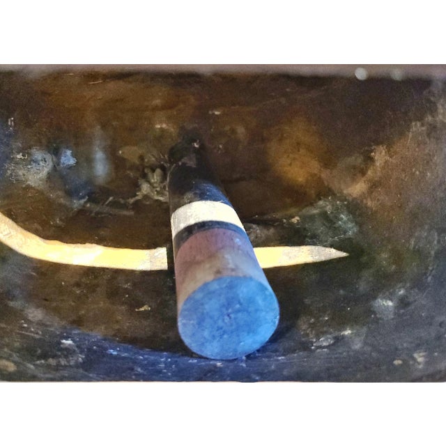 Antique Karen Hill Tribe (Thailand) Elephant Bell and Stand For Sale - Image 12 of 13