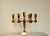 Goldenrod Vintage Swedish Brass 7-Arm Candelabra from Gusum For Sale - Image 8 of 18