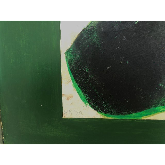 Late 20th-Century Abstract Mixed Media Painting “Aegean” by S. Martin For Sale In San Francisco - Image 6 of 8