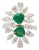 Natural Zambian Emerald 1.86cts & Diamond 2.95cts Ring in 18k Gold For Sale