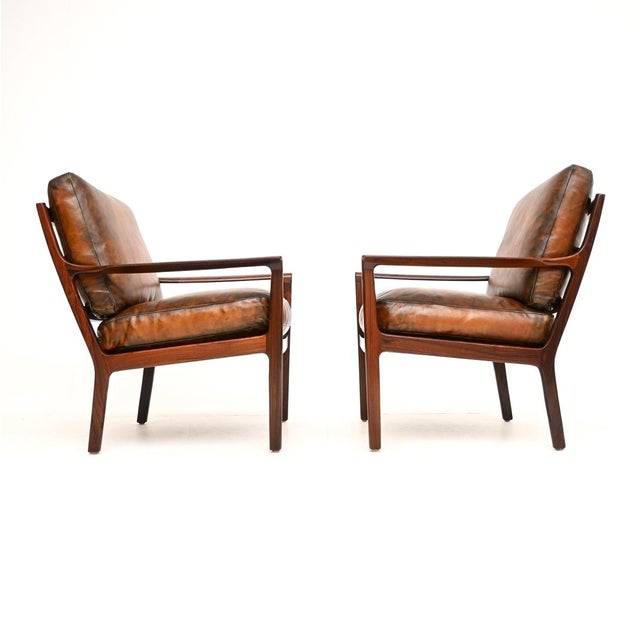 Mid-Century Modern Vintage Scandinavian Chairs by Frederik Kayser from Vatne Lenestolfabrikk, 1960, Set of 2 For Sale - Image 3 of 16