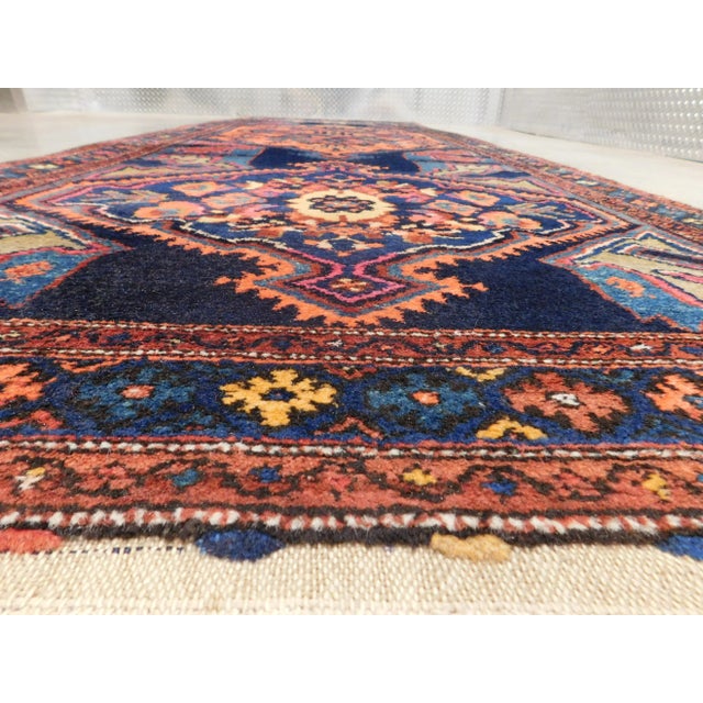 1940s Vintage Persian Runner Rug 3'10"x 11'5" For Sale - Image 10 of 13