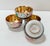Mid-Century Modern 1950s Asian Chinoiserie Gilt Salt Cellars Sake Cups - A Set of 4 For Sale - Image 3 of 8