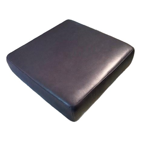 Rare Discontinued Knoll Cini Boeri Lounge Ottoman in Amethyst Spinneybeck Leather For Sale