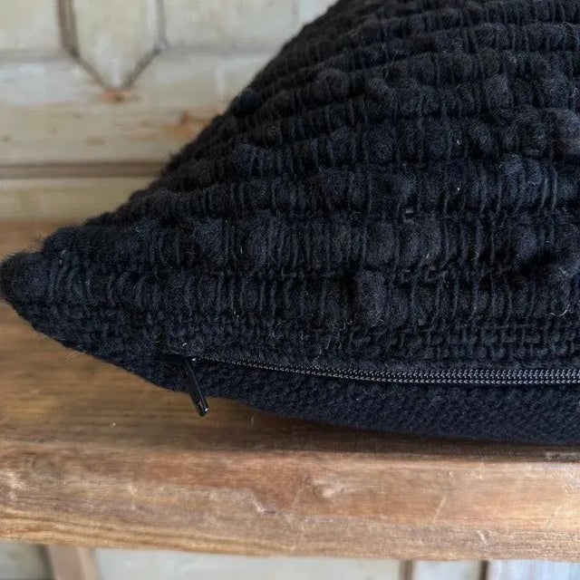 Not Yet Made - Made To Order Villa Hand Made Wool Pillow With Down Feather Insert For Sale - Image 5 of 7