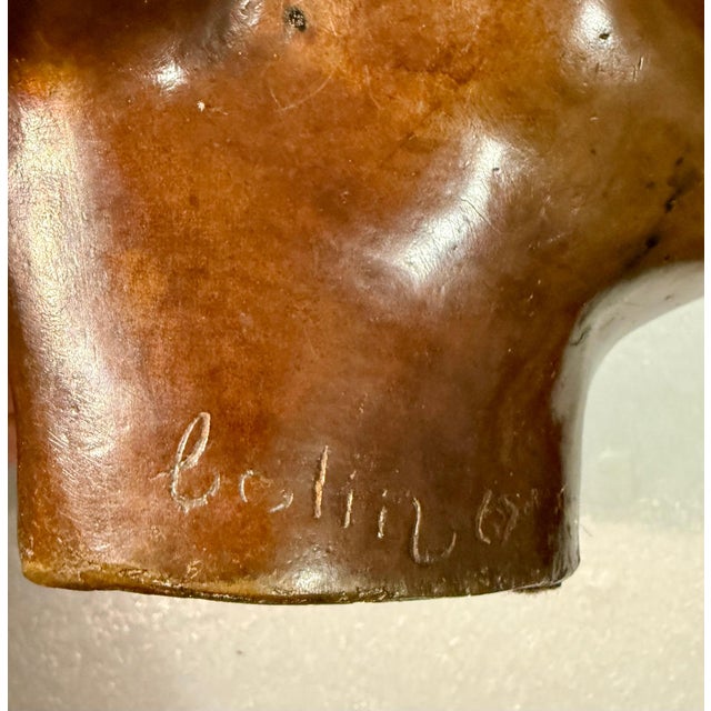 Metal Colin Webster Watson, New Zealand Modernist Abstract Bronze Maori Head Sculpture Colin Webster Watson, 1967 For Sale - Image 7 of 16