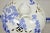 Chinese Antique 19th Century Blue and White Chinese Porcelain Footed Incense Burner For Sale - Image 3 of 12