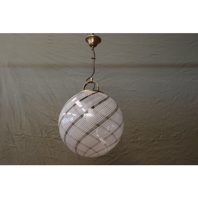 Glass Murano Glass Ball Chandelier, 1970s For Sale - Image 7 of 9