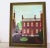 Brick Red L.S.Lowry Style English Terraced House Acrylic Painting on Birch Board For Sale - Image 8 of 8