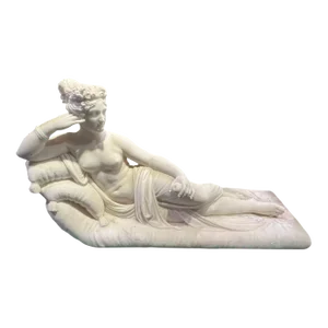 Pauline Bonaparte as Venus Victrix Marble Sculpture After Antonio Canova