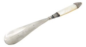 Metal Shoehorn with Silver Applications