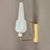 Italian Brass and Opalescent Glass Wall Lamps, 1950s, Set of 2 For Sale - Image 3 of 7