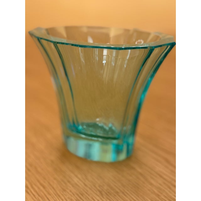 Contemporary Hoffmann Facet-Cut Vase For Sale - Image 3 of 5