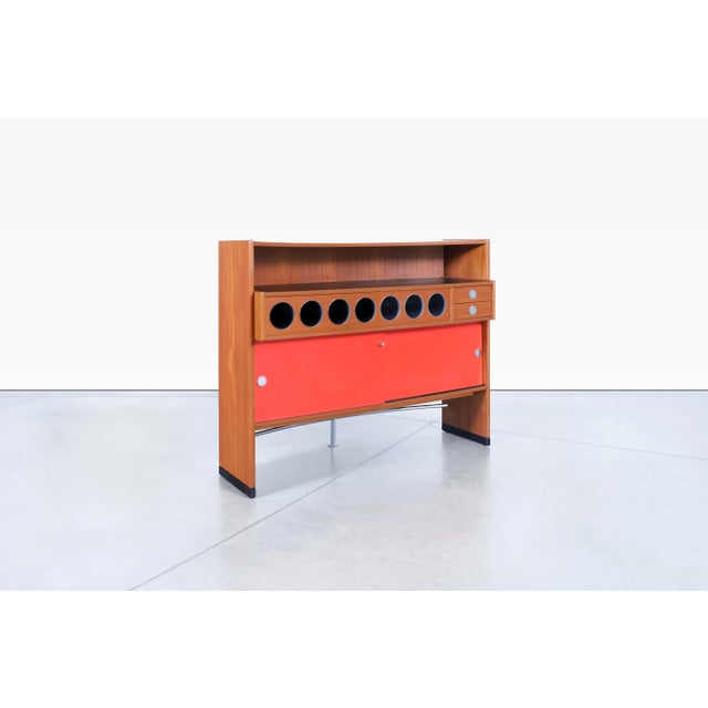 1960s 1960s Danish Teak "Boomerang" Dry Bar by Erik Buch for Dyrlund For Sale - Image 5 of 12