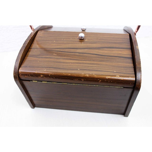 Wooden Table Worker Box, 1970s For Sale - Image 10 of 14