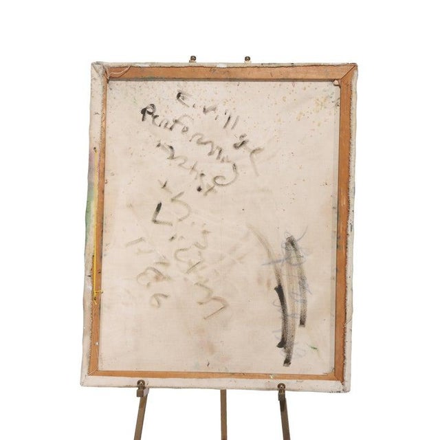 Red Abstract Expressionist Oil on Canvas Painting “This Victim” by East Village 1986 For Sale - Image 8 of 8