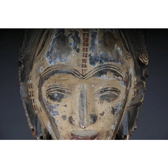 Antique Carved Wooden Face Mask For Sale - Image 3 of 13