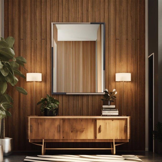 Modern Fitzgerald Rectangular Mirror For Sale - Image 3 of 11