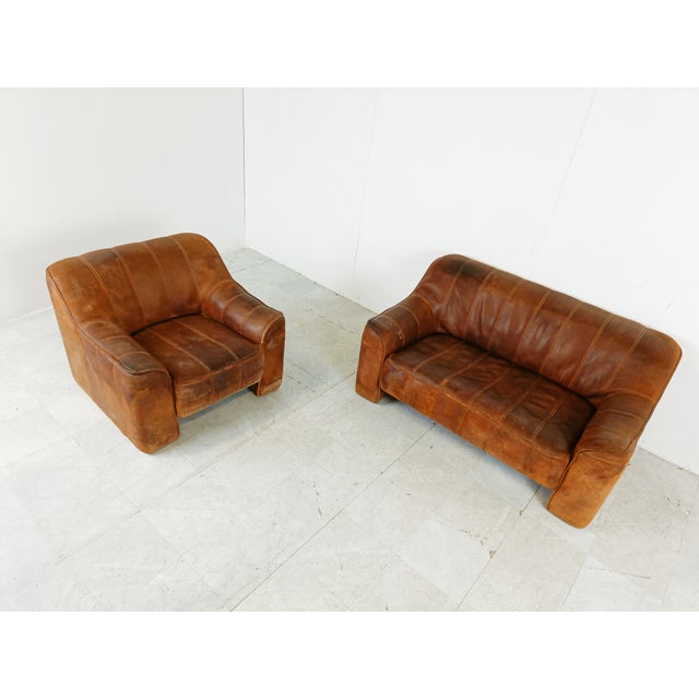 1960s Ds44 Sofa Set from de Sede, 1960s, Set of 2 For Sale - Image 5 of 11