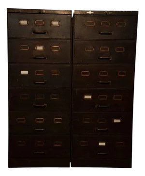 Industrial Chests of Drawers, 1970s, Set of 2