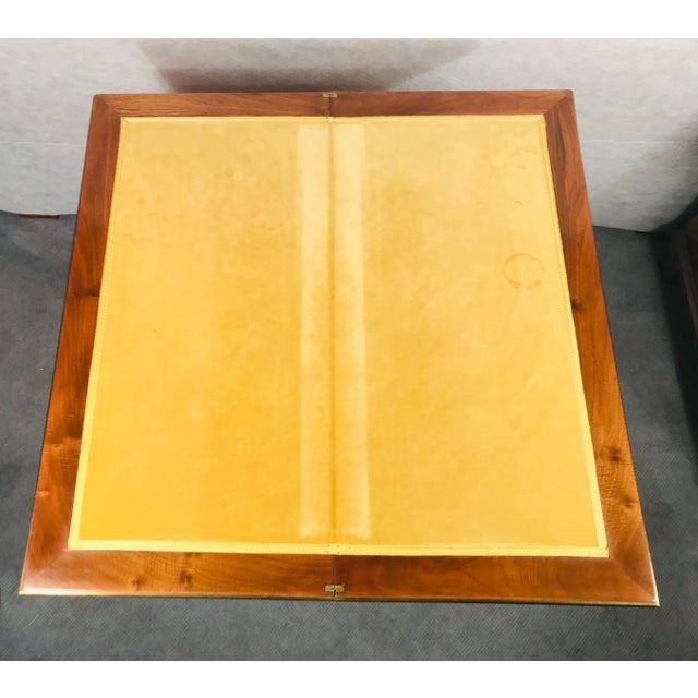 1820 South German Biedermeier Walnut Card Table For Sale - Image 4 of 12
