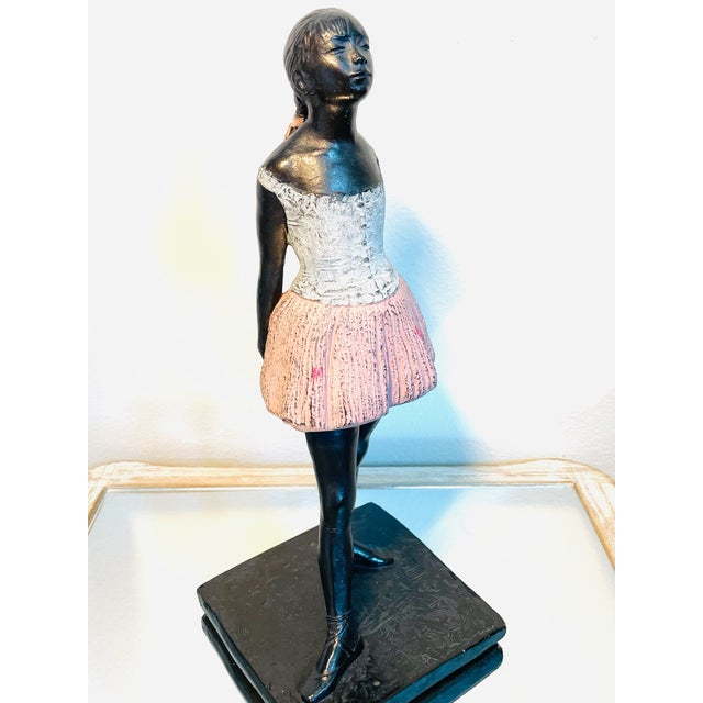 1980s S Eylanbekov Alva Museum Hand Painted Petite Danseuse Contemporary Bronze Sculpture For Sale - Image 4 of 14