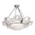 1930s Art Deco Frosted Glass Chandelier With Stylized Cubist Floral Motif For Sale