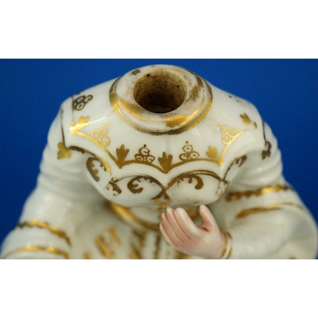 Antique French Anthropomorphic Porcelain Perfume Bottle by Jacob Petit, 1800s For Sale - Image 12 of 18